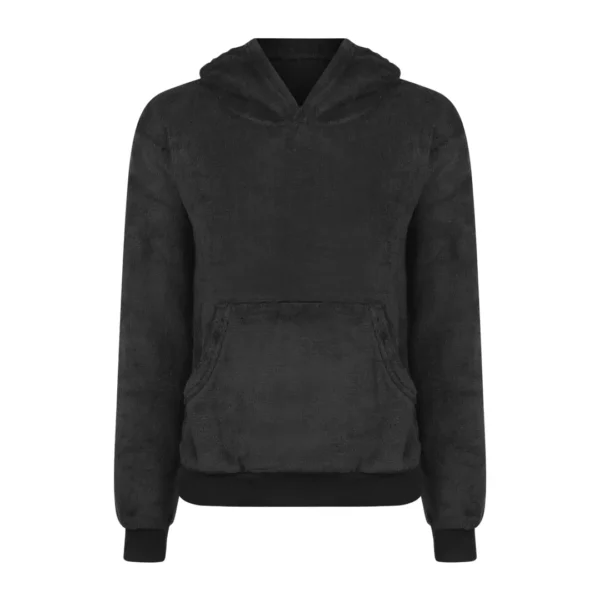 BLUSA FEMININA COM TOUCA E BOLSO CANGURU