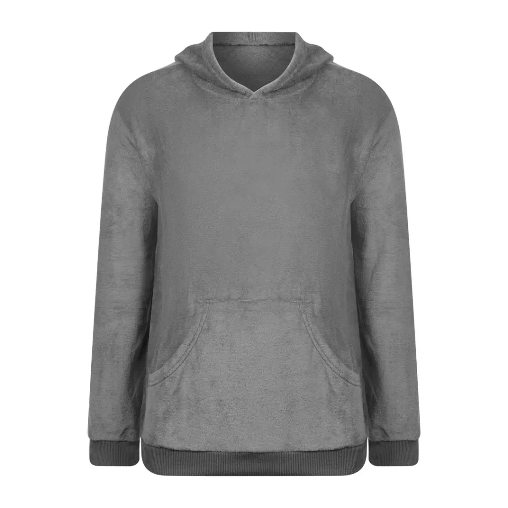 Blusa em Soft com Bolso e Capuz